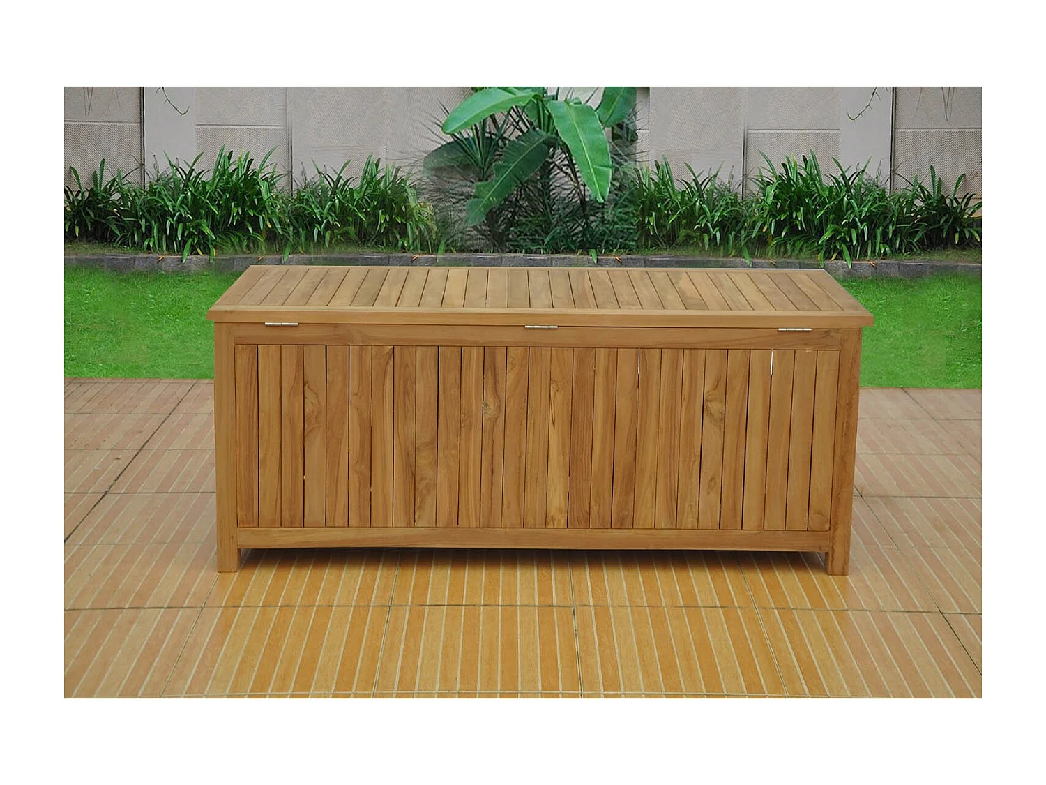 Coffre de rangement teck KOTAK