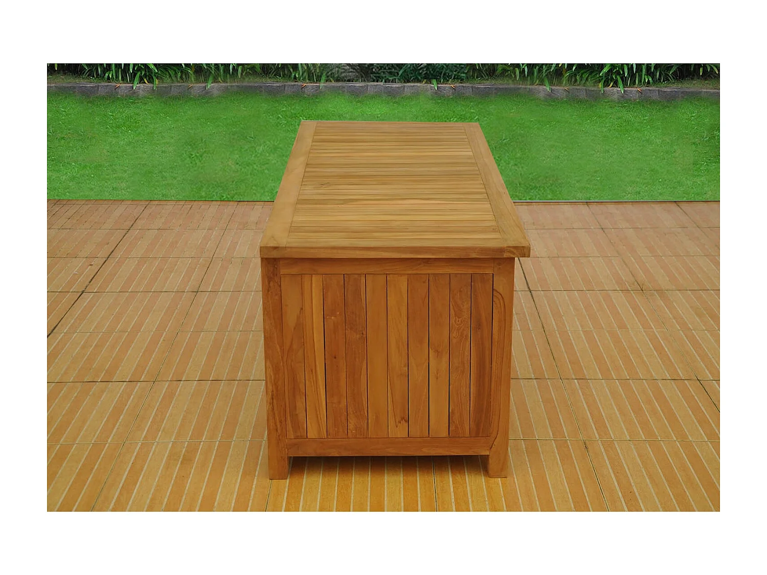 Coffre de rangement teck KOTAK