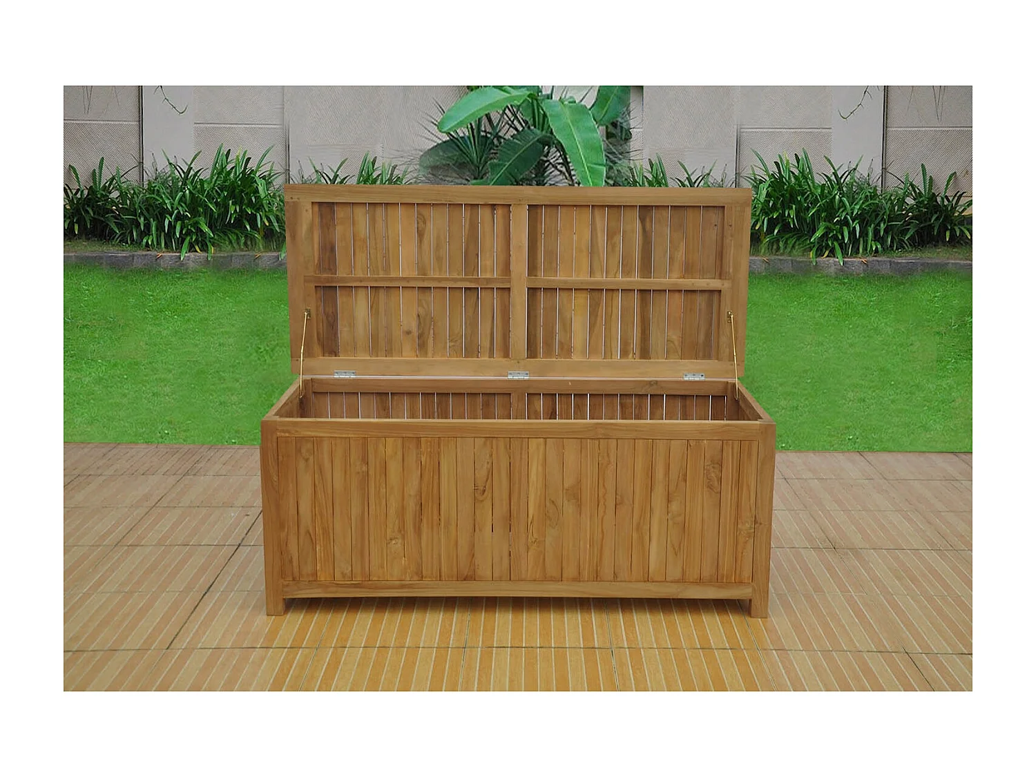 Coffre de rangement teck KOTAK