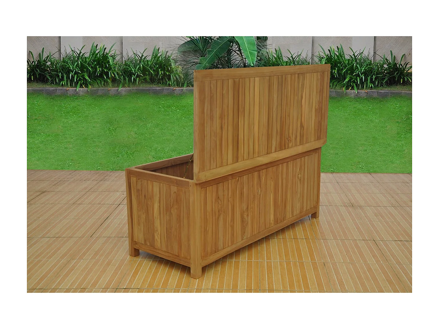 Coffre de rangement teck KOTAK