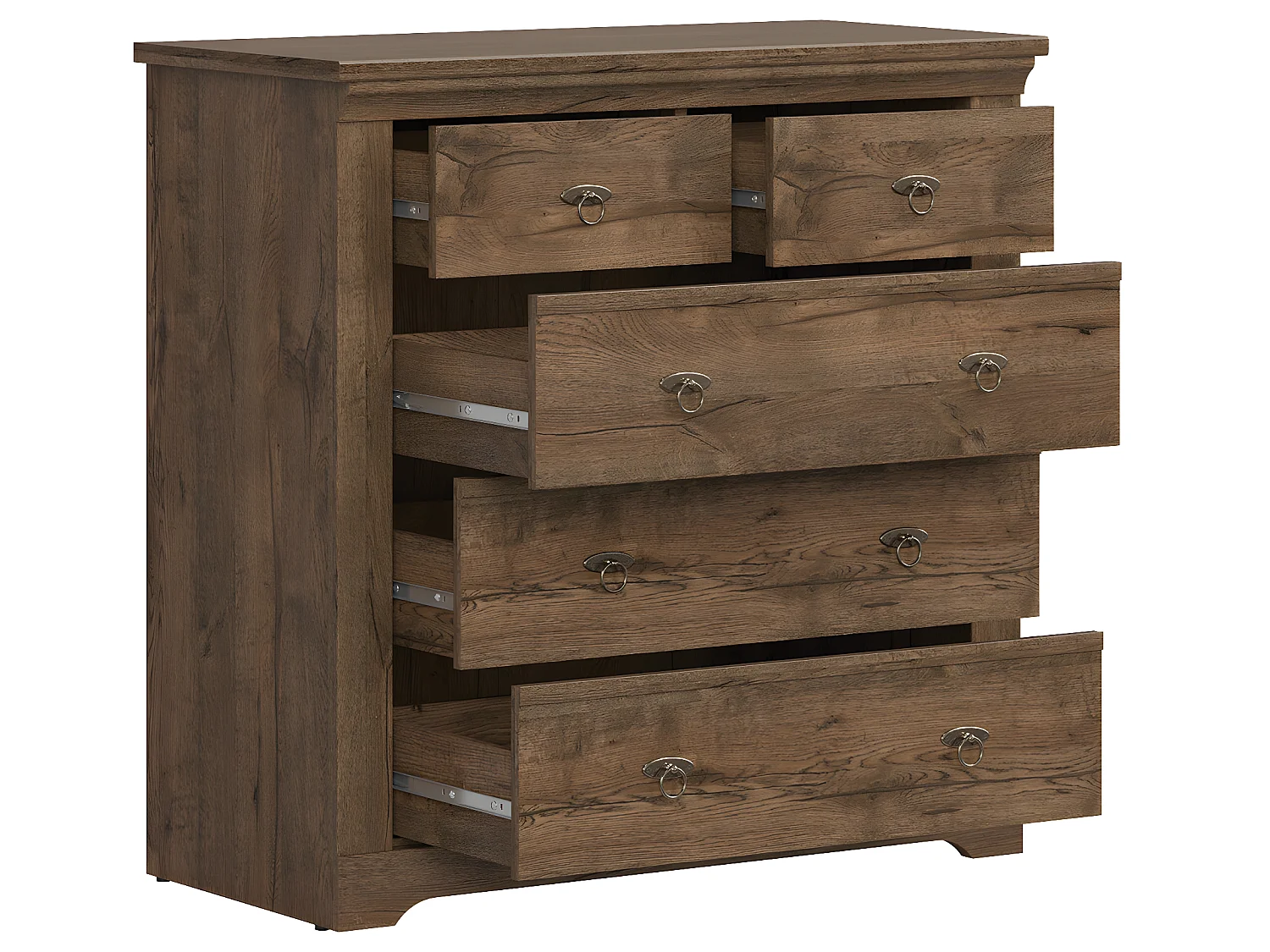 Cómoda Noé madeira escura 93cm