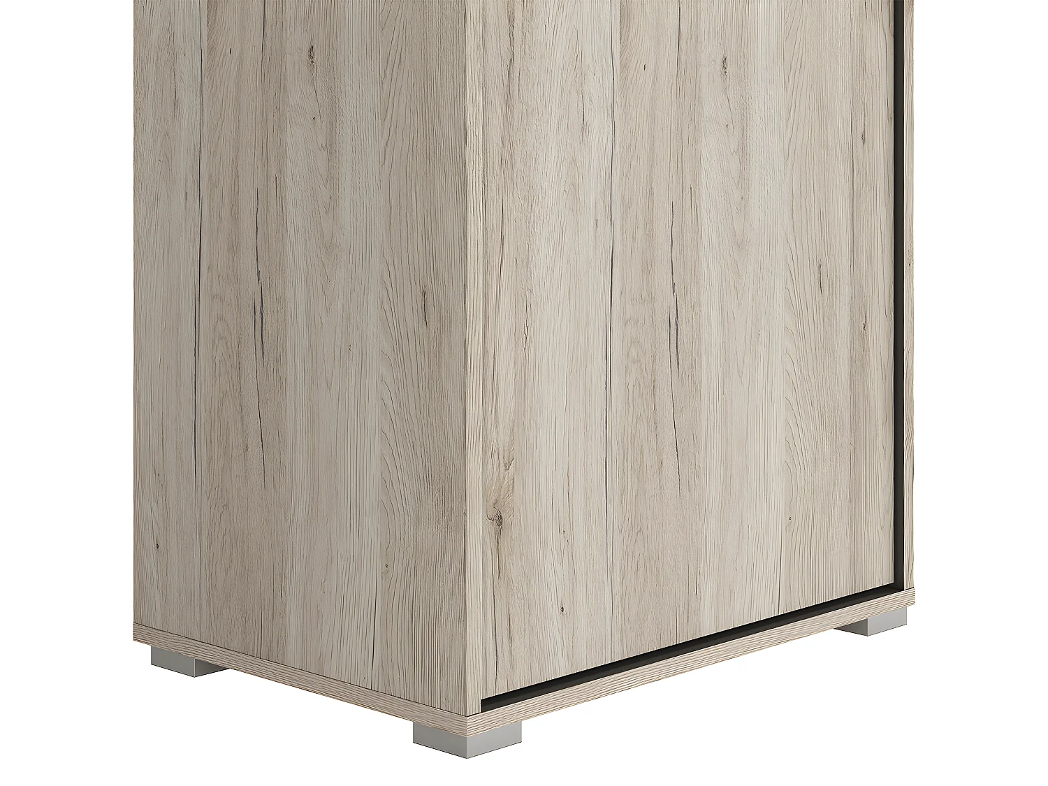 Abriel Wood en Antraciet 1-deurs hoge kast