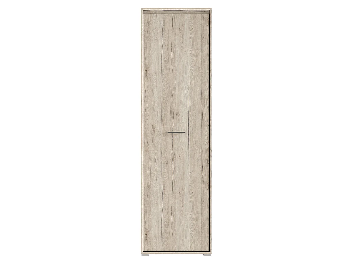 Kledingkast colonne 1 porte Abriel Bois Anthracite