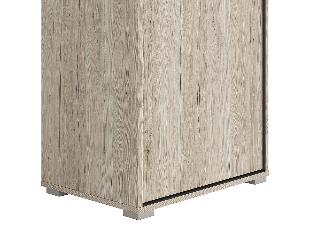 Kledingkast colonne 1 porte Abriel Bois Anthracite