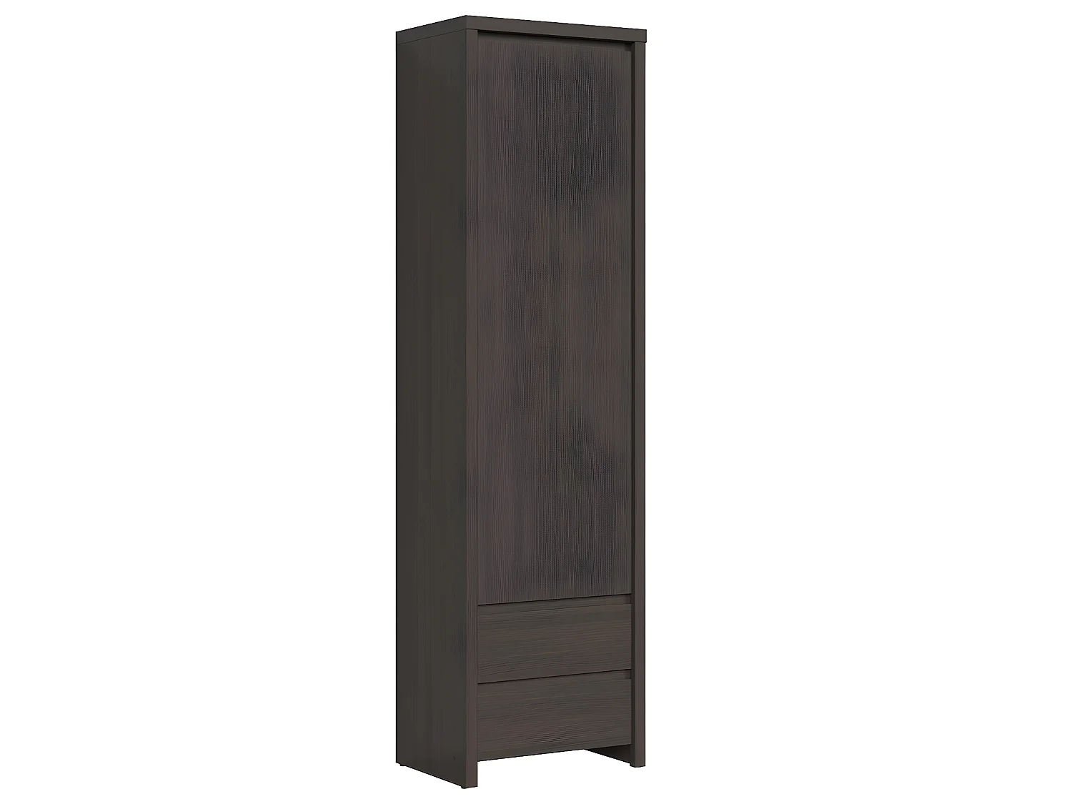 Soren 1-deurs 2-lades hoge kast Wengé hout