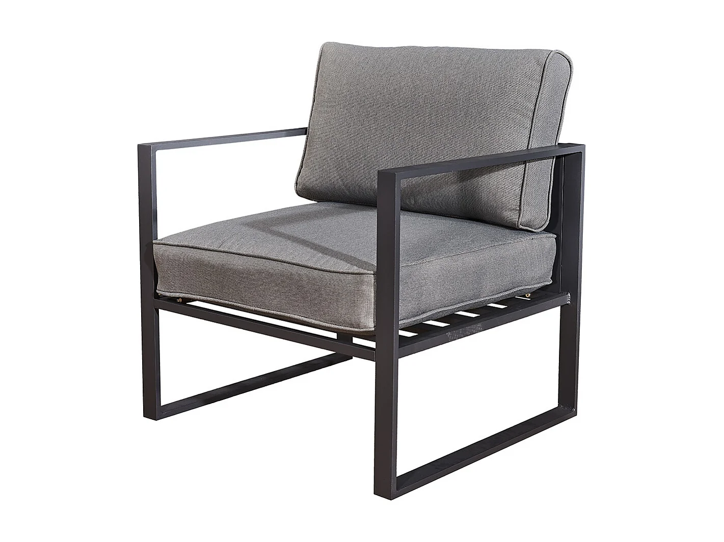 Salotto da giardino in alluminio grigio MEMPHIS