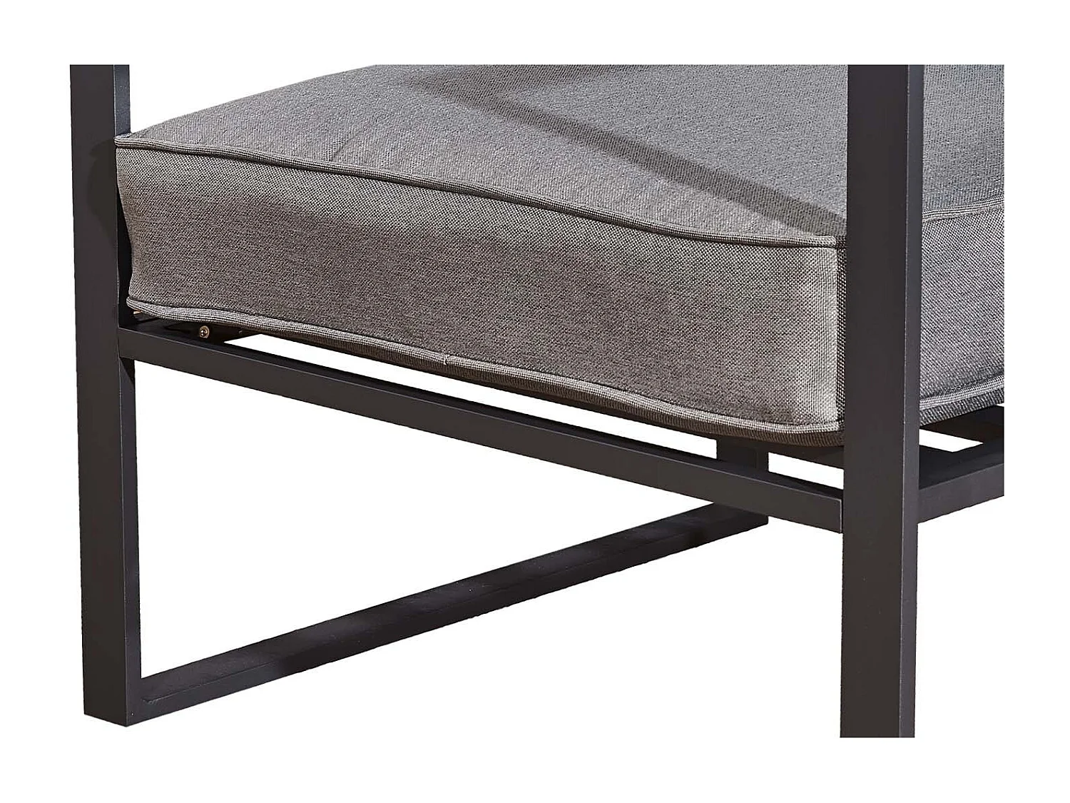 Salotto da giardino in alluminio grigio MEMPHIS