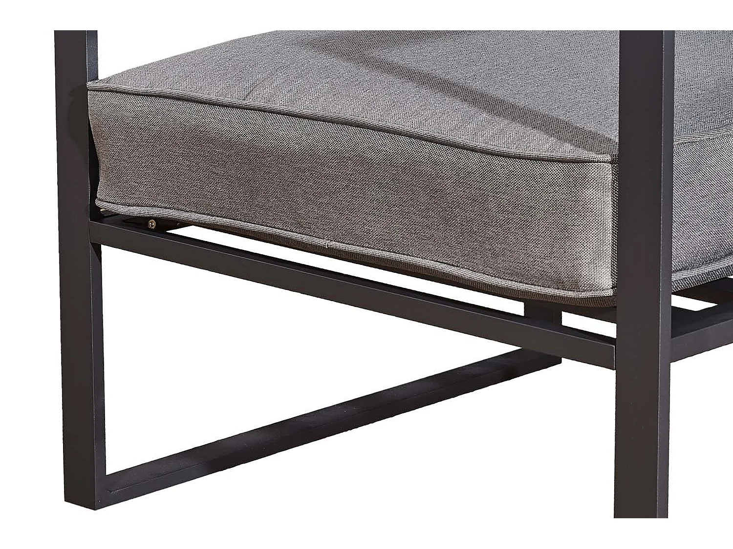 Salotto da giardino in alluminio grigio MEMPHIS
