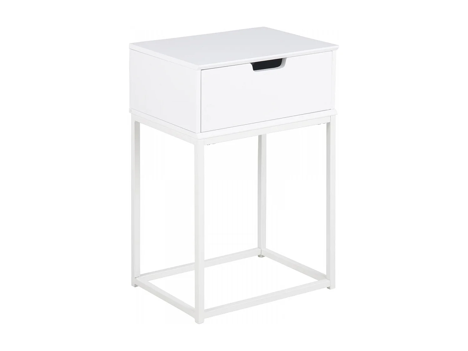 Table de chevet blanc tiroir SLUMBER