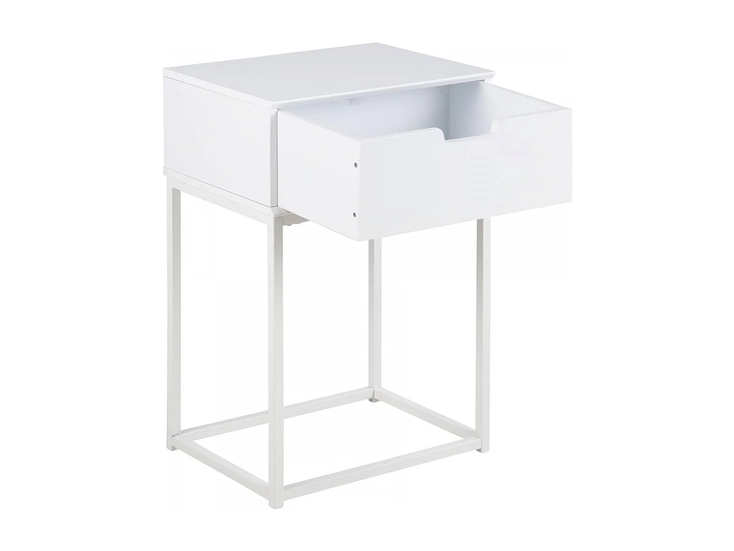 Table de chevet blanc tiroir SLUMBER