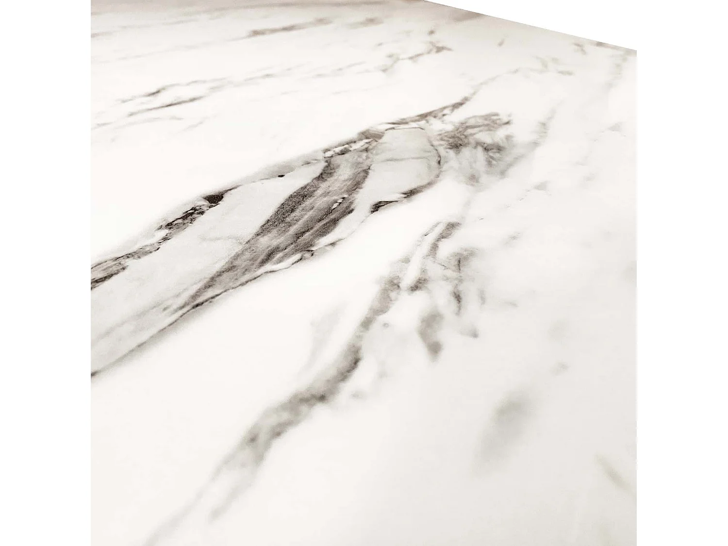 Table rectangulaire en verre effet marbre et pied doré Jodie