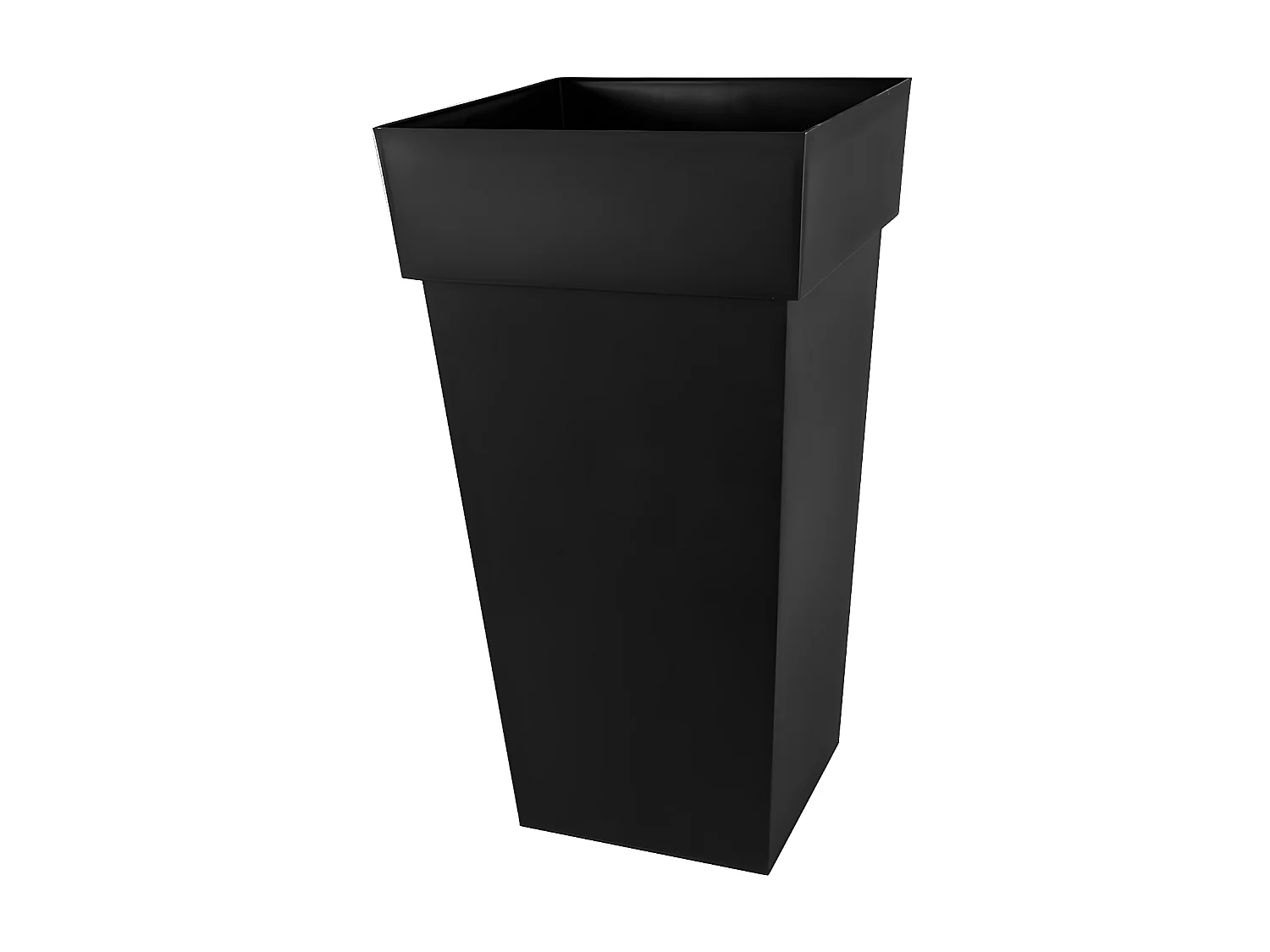 Pot de fleur carré Toscane 43 x H.80 cm - Anthracite - Eda