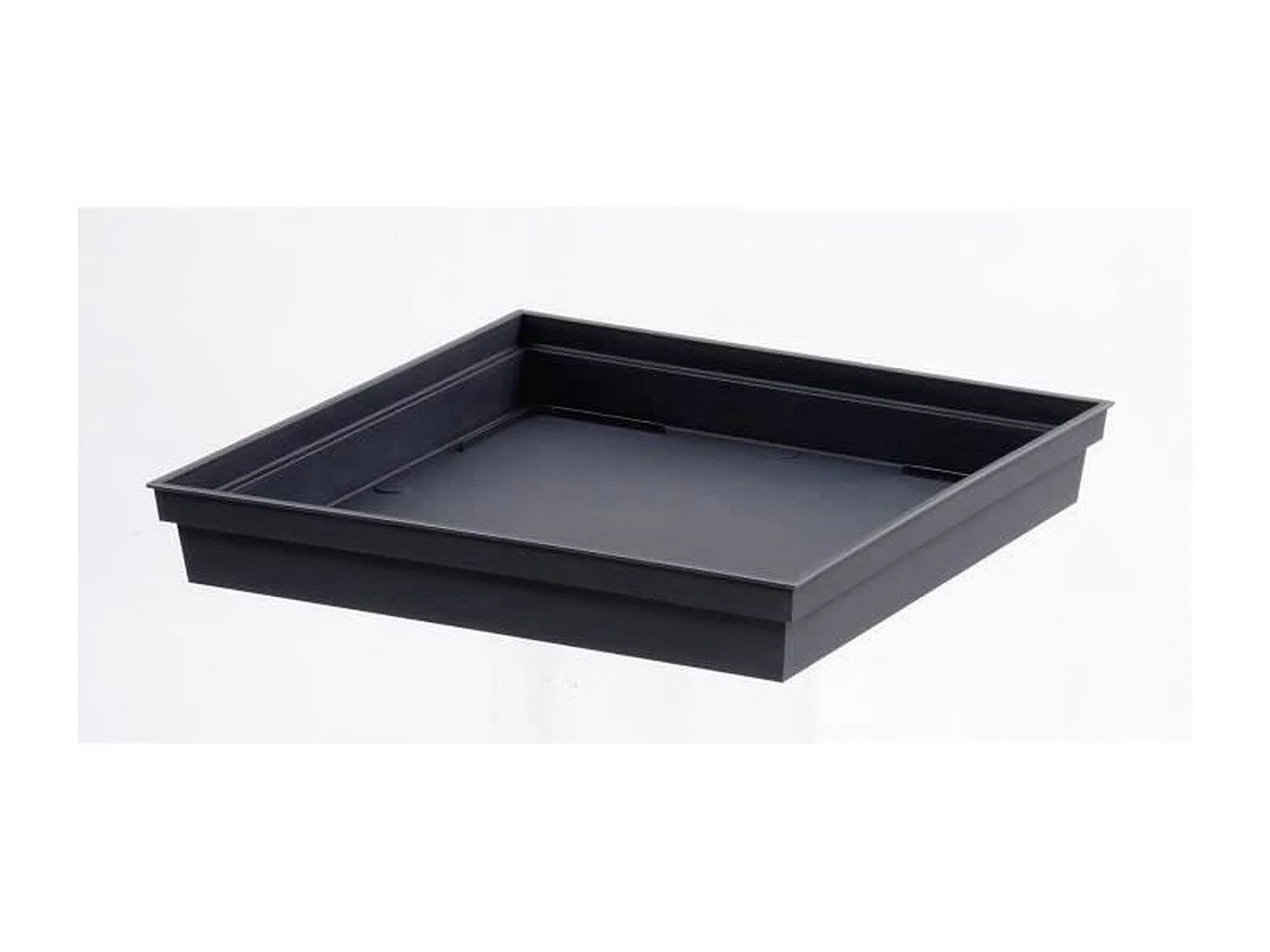 Pot de fleur carré Toscane 43 x H.80 cm - Anthracite - Eda