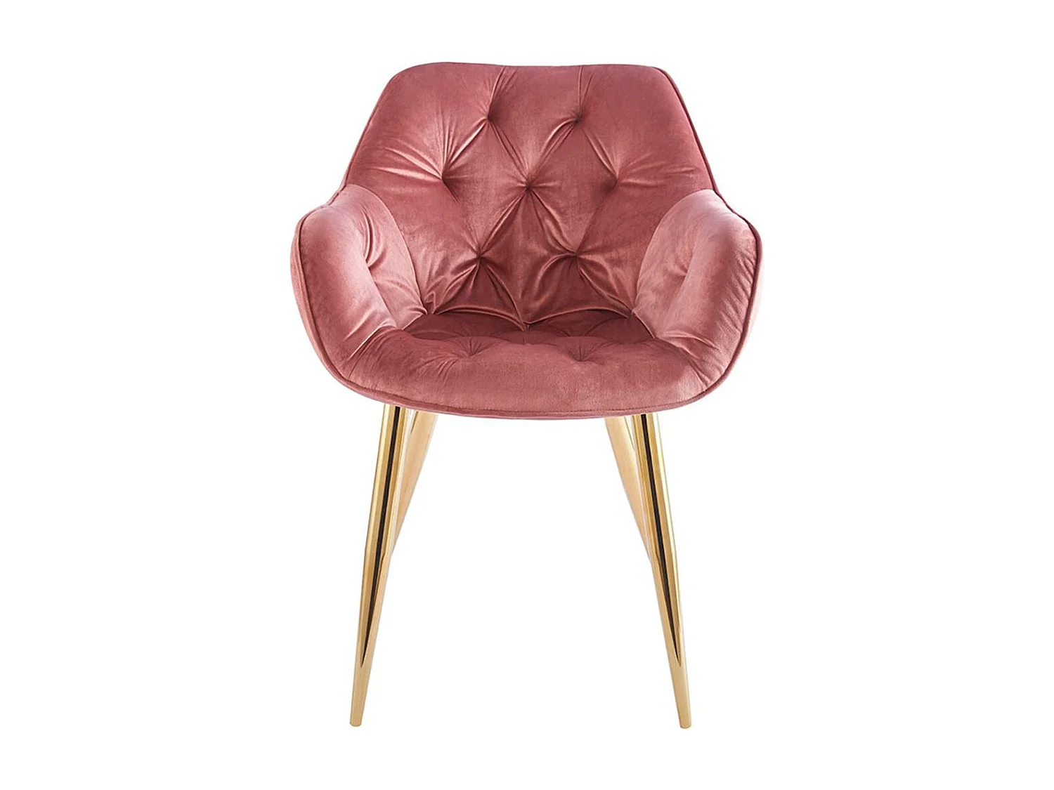 Sillas Comedor - Silla Zandel Golden Terciopelo - Rosa