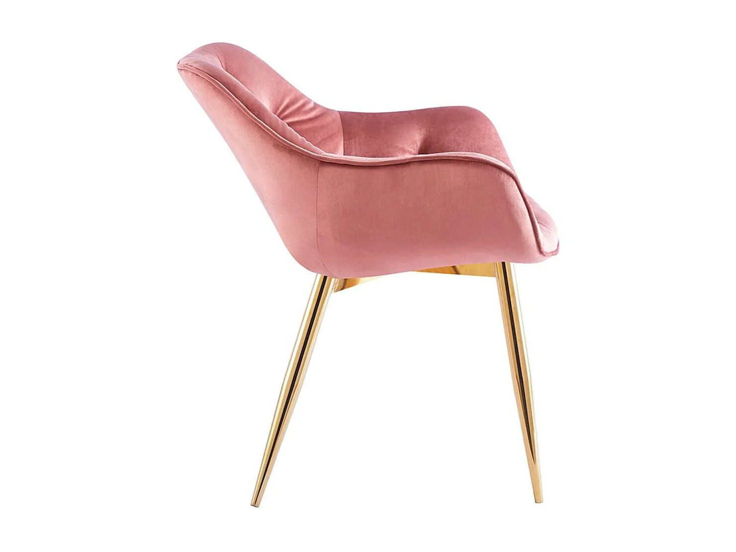 Sillas Comedor - Silla Zandel Golden Terciopelo - Rosa