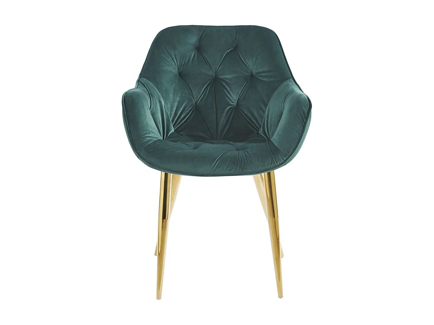 Sillas Comedor - Silla Zandel Golden Terciopelo - Verde