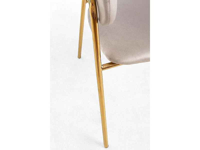 Sillas Comedor - Silla Moniel Golden Terciopelo - Gris
