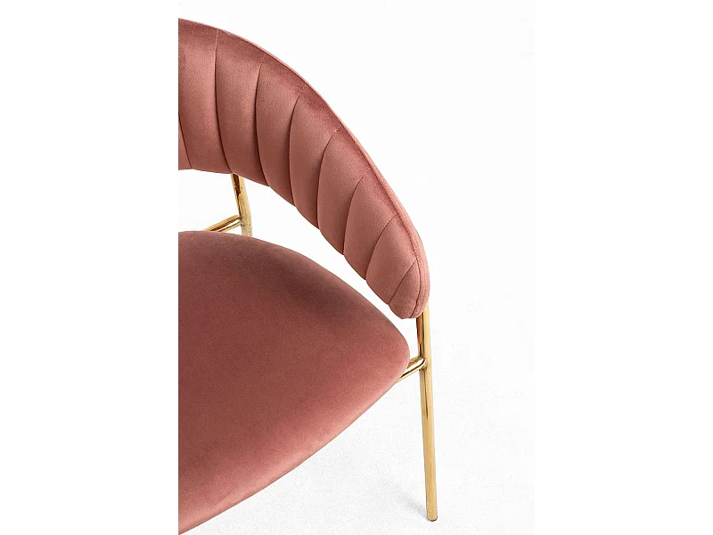 Sillas Comedor - Silla Moniel Golden Terciopelo - Rosa