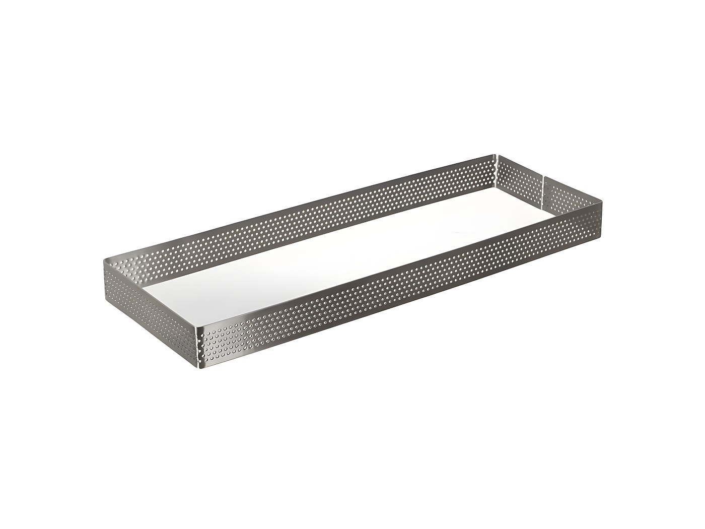 Plat / Moule De Buyer Cercle à Tarte Perforé Bord Roulé 24 Cm En Inox - - Argent - Inox
