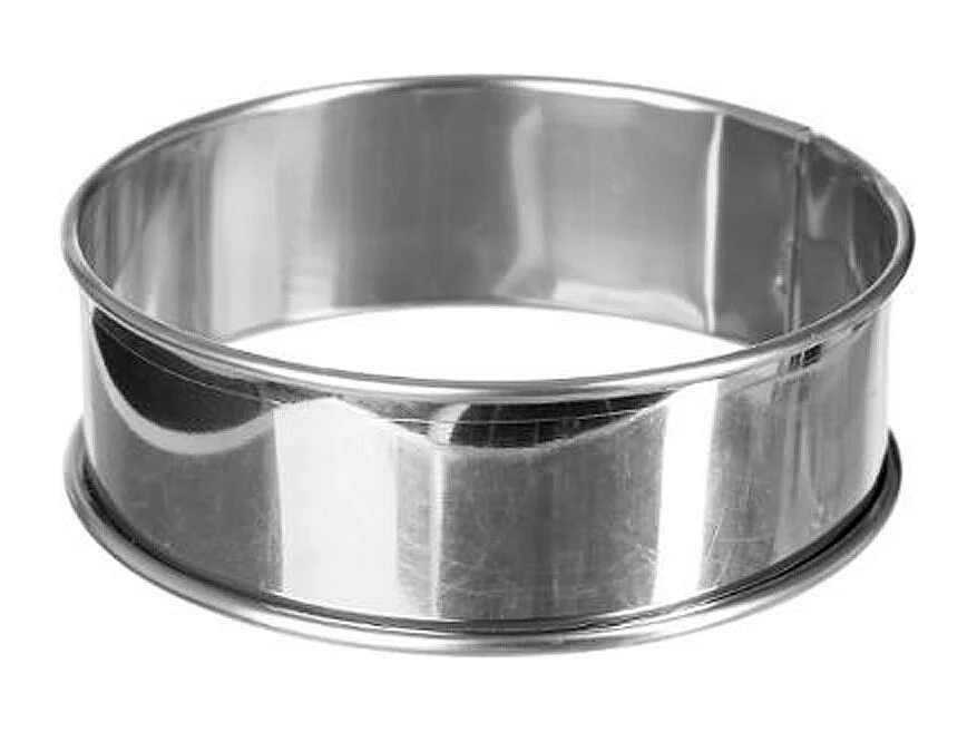 Lot de 4 Cercles en Inox "Tartelettes" 9cm Argent