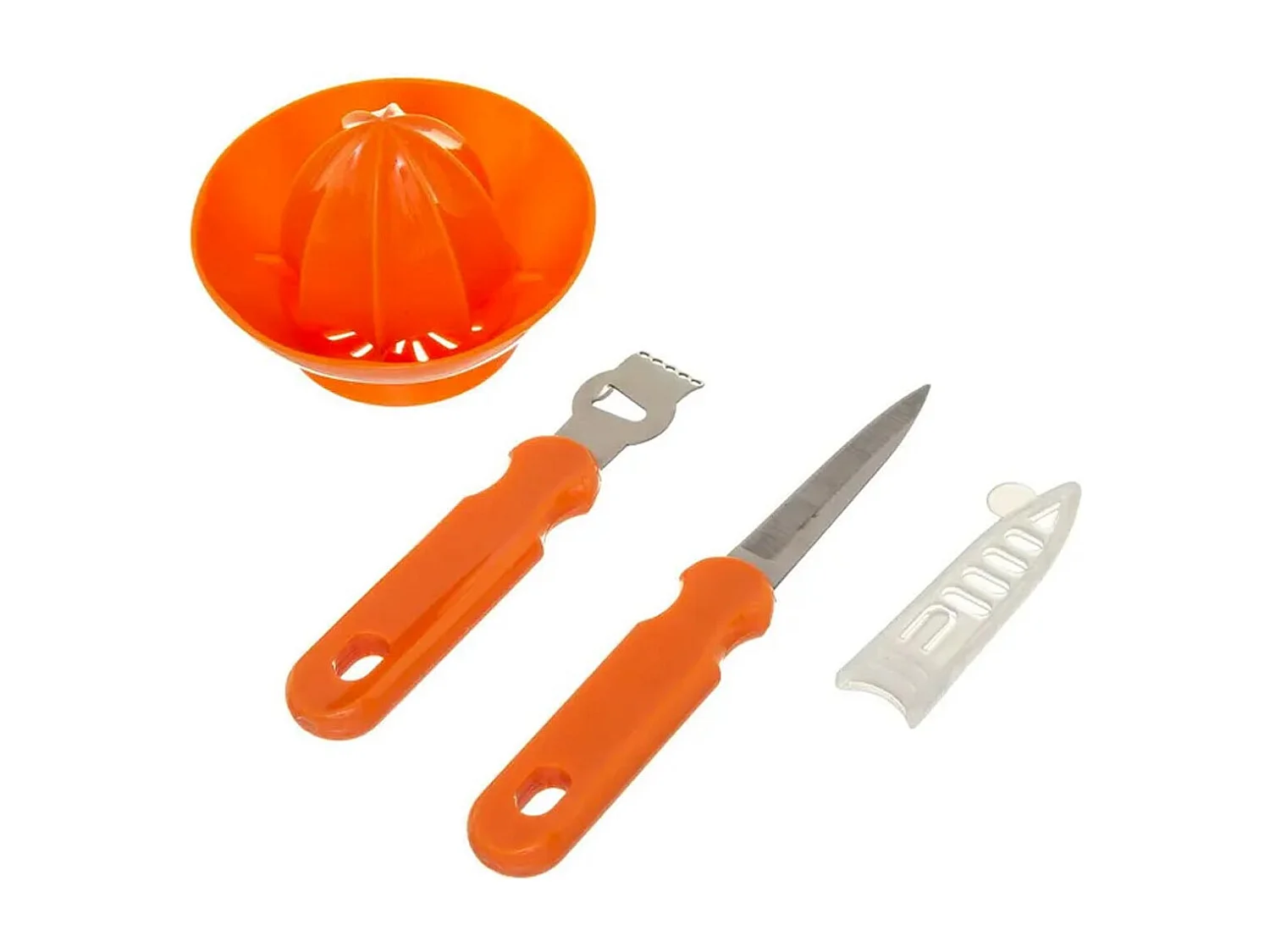 Set 3 Ustensiles de Découpe "Agrume" 22cm Orange
