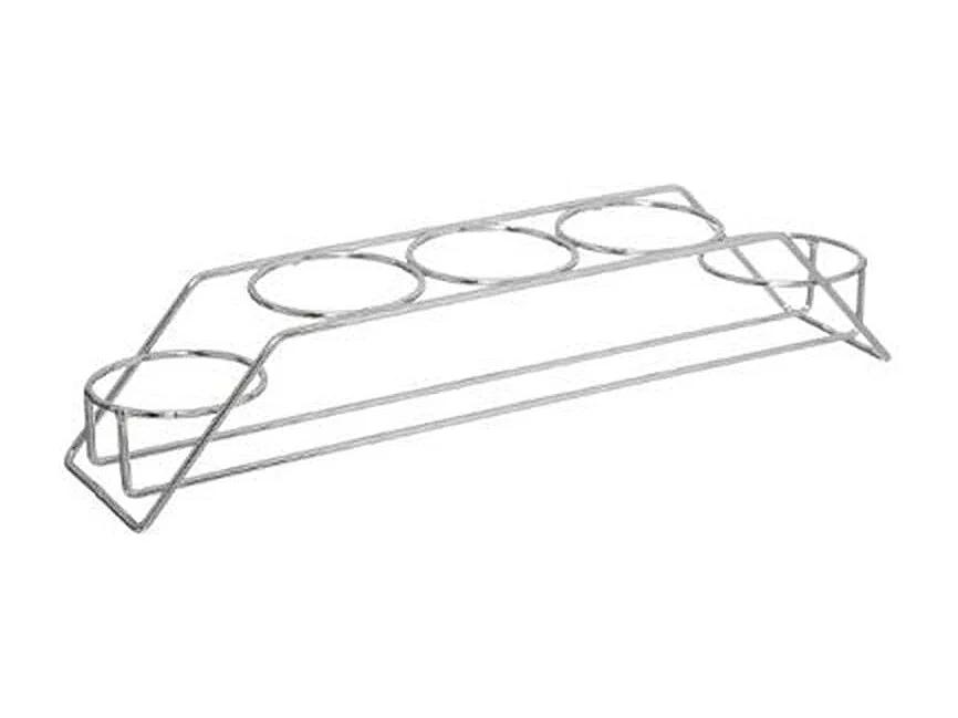 Lot de 5 Pots à Épices "Rack" 28cm Argent