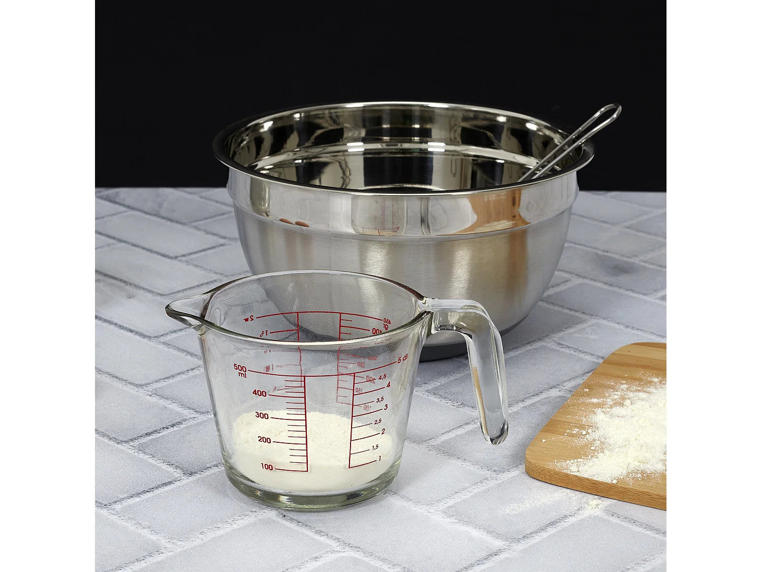 Bol Patissier Antiderapant X3 Gris