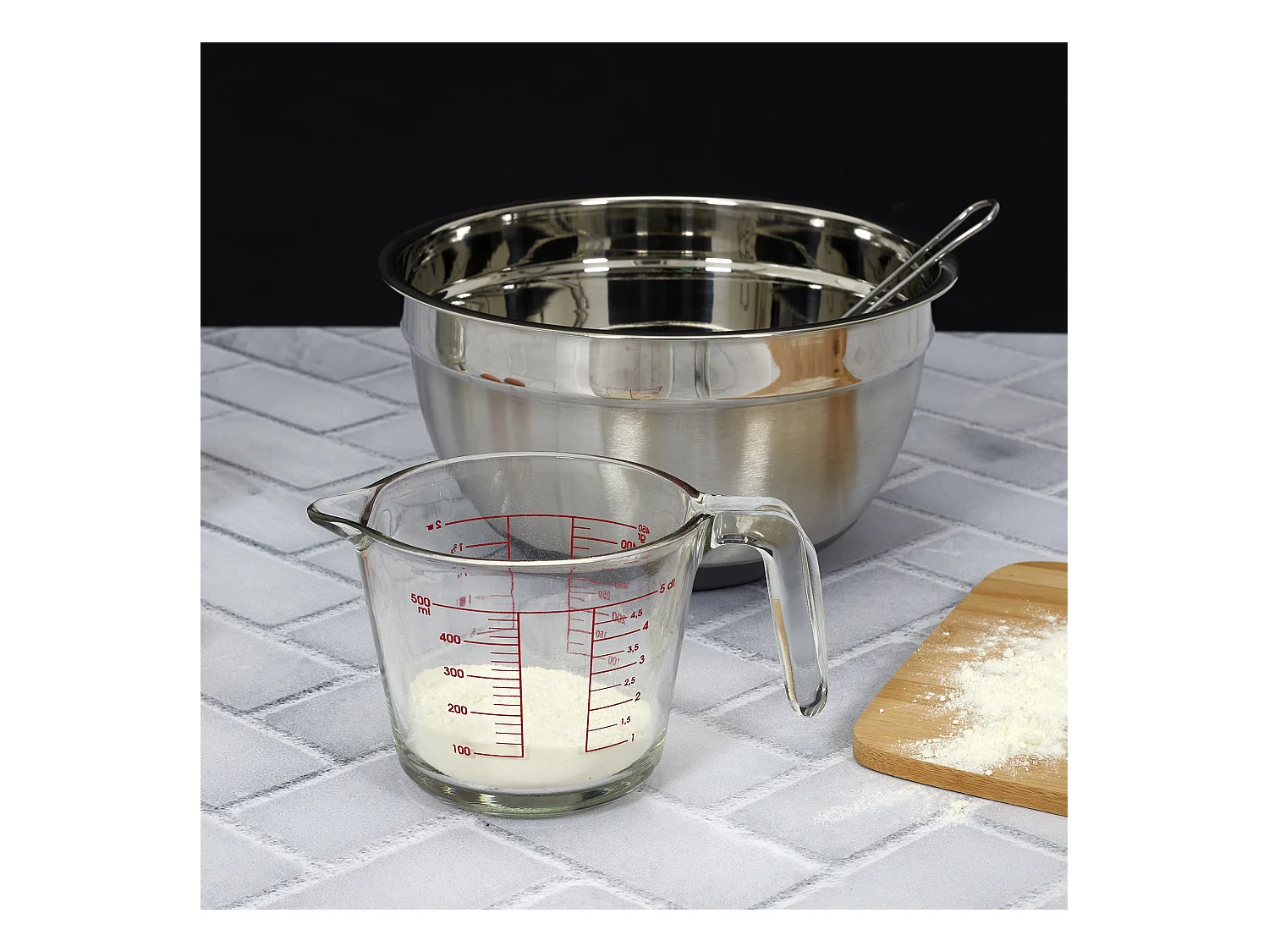 Bol Patissier Antiderapant X3 Gris