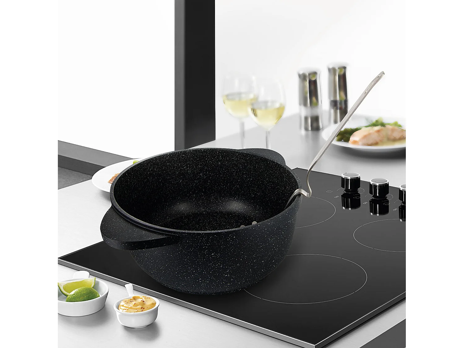 Écumoire Argent - COOK CONCEPT - Inox - Accrocher - Perforations Fines