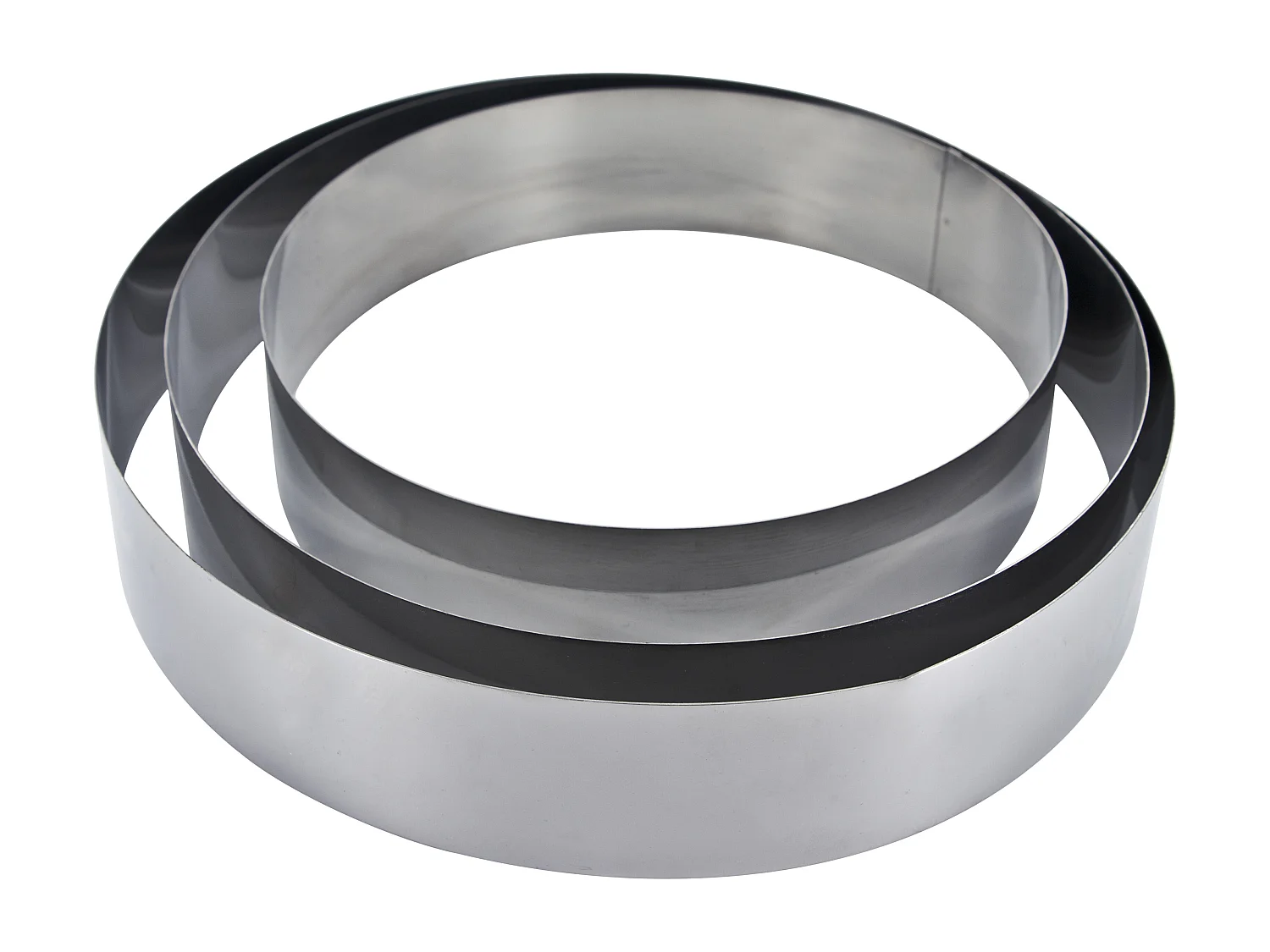 Lot de 3 Cercles de Pâtisserie "Cadre" 26cm Argent