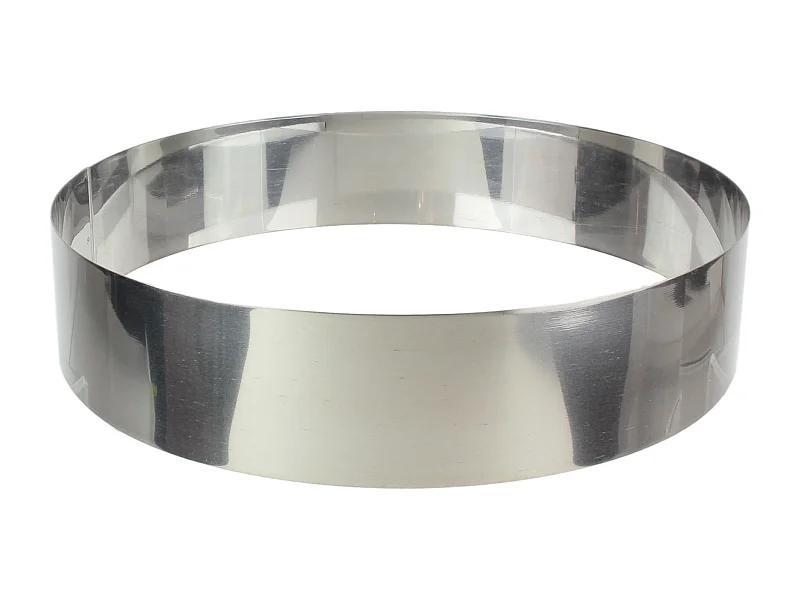 Lot de 3 Cercles de Pâtisserie "Cadre" 26cm Argent