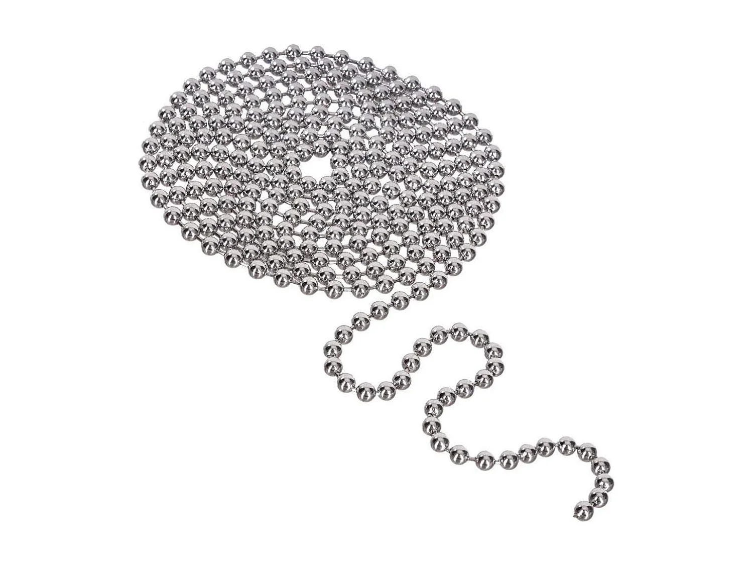 Chaîne en Inox "Fond de Tarte" 180cm Argent
