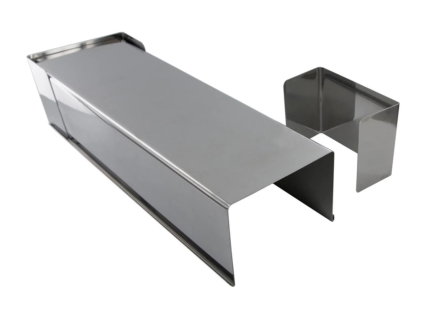 Moule A Buche Carre 31x10cm Argent