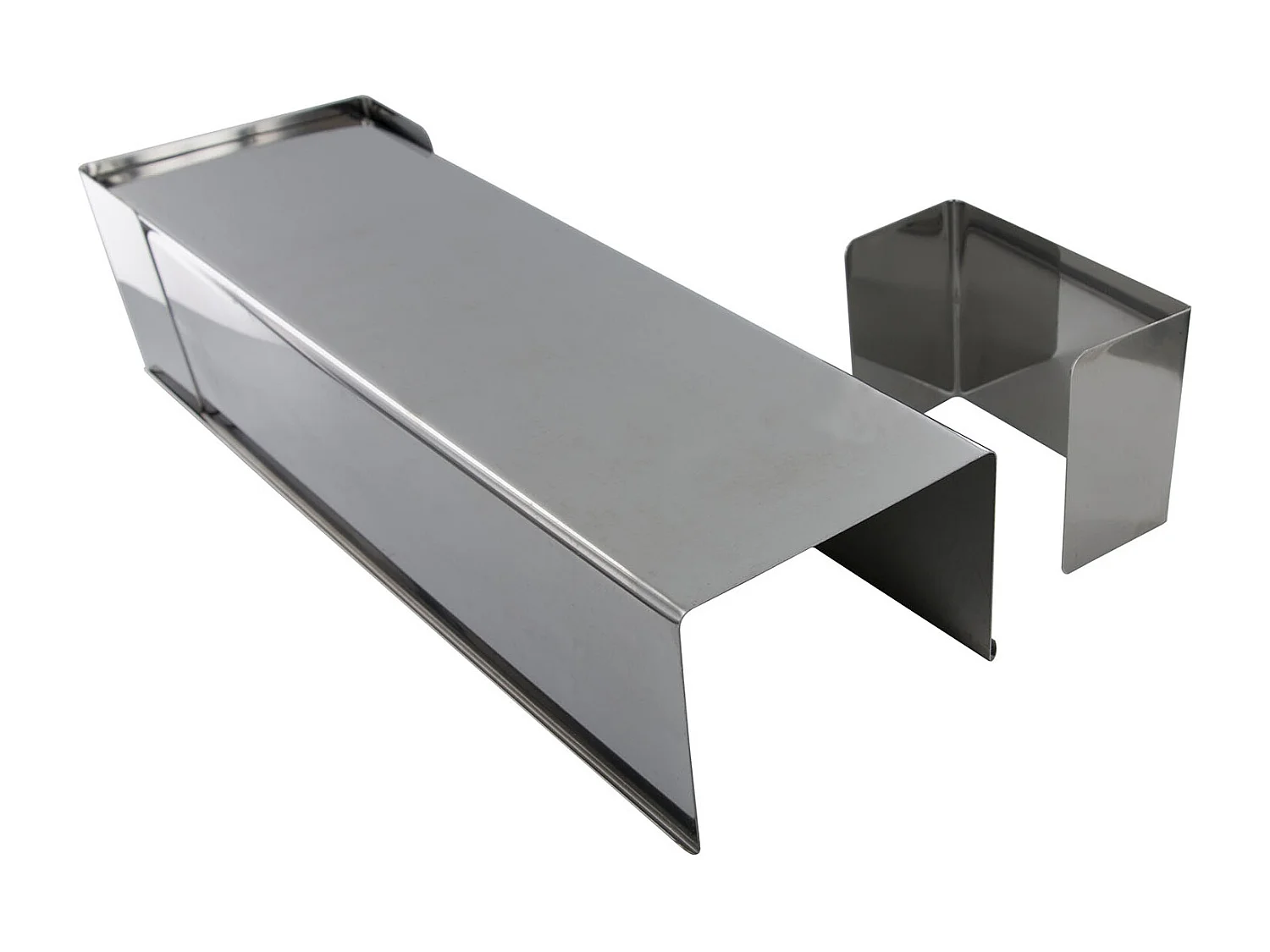 Moule A Buche Carre 31x10cm Argent