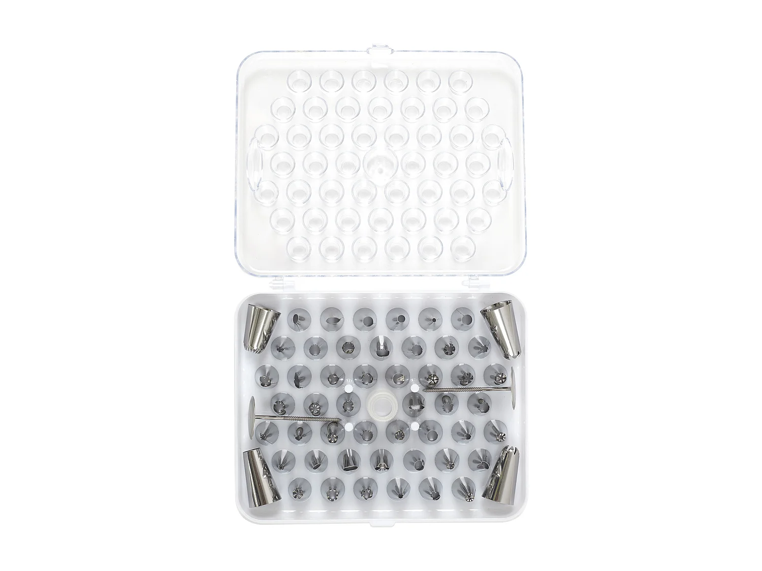 Boite A Douille Et Accessoire Decoration X55 Argent, Blanc