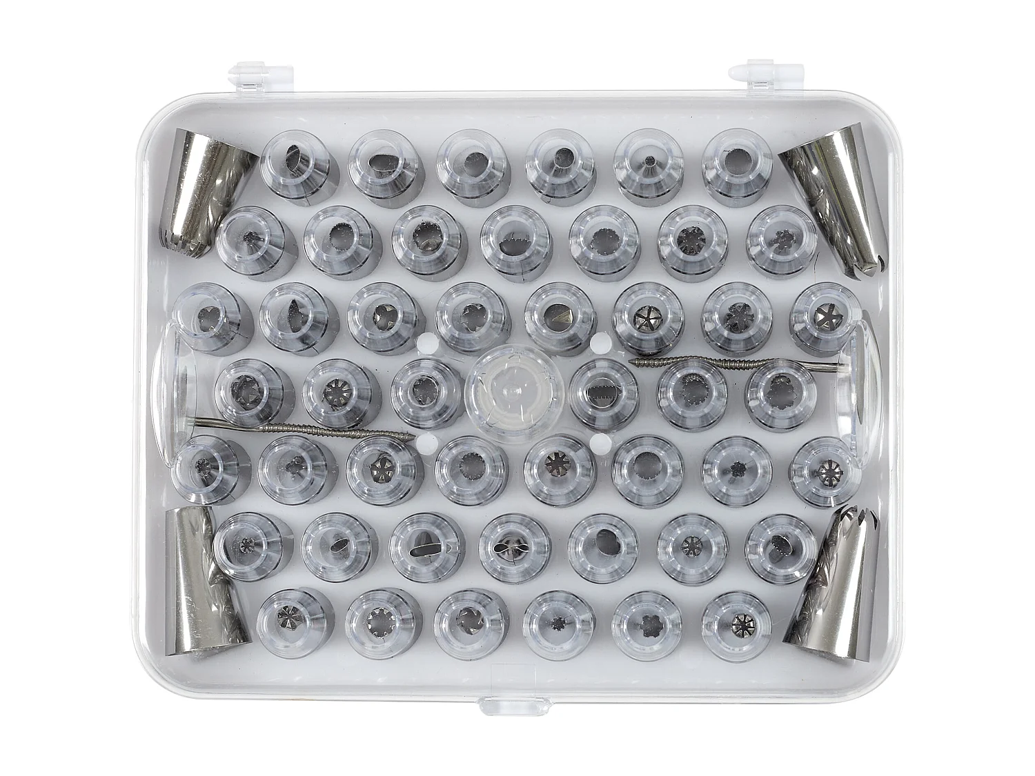 Boite A Douille Et Accessoire Decoration X55 Argent, Blanc