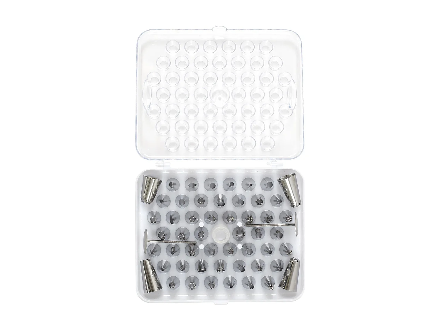 Boite A Douille Et Accessoire Decoration X55 Argent, Blanc