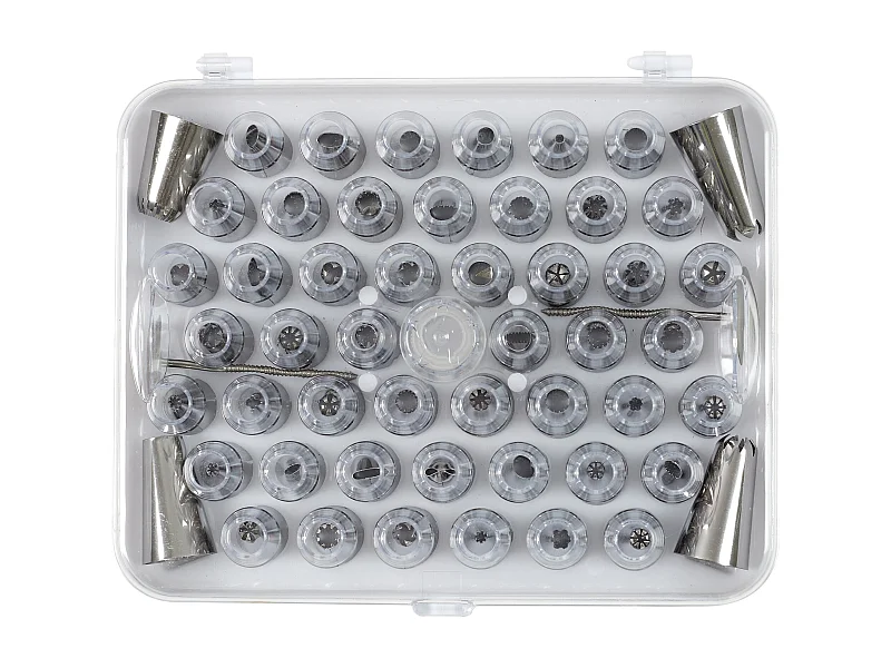 Boite A Douille Et Accessoire Decoration X55 Argent, Blanc