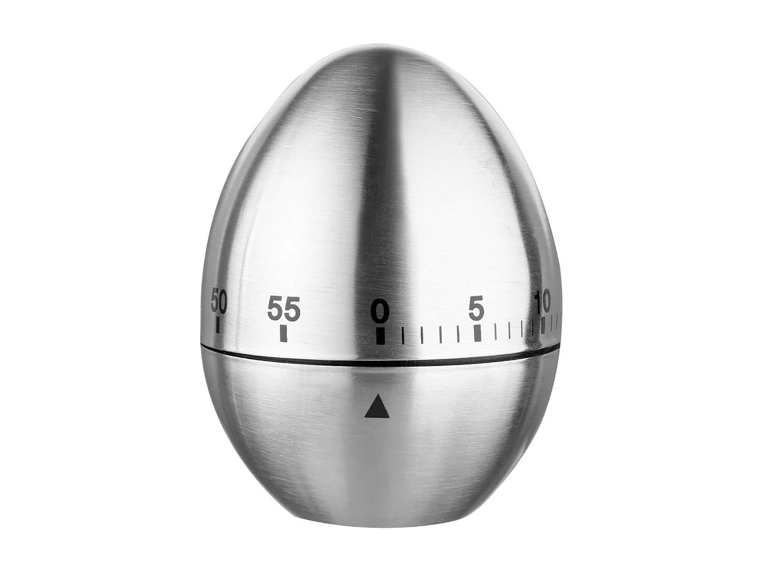 Minuteur Inox "Œuf" 8cm Argent