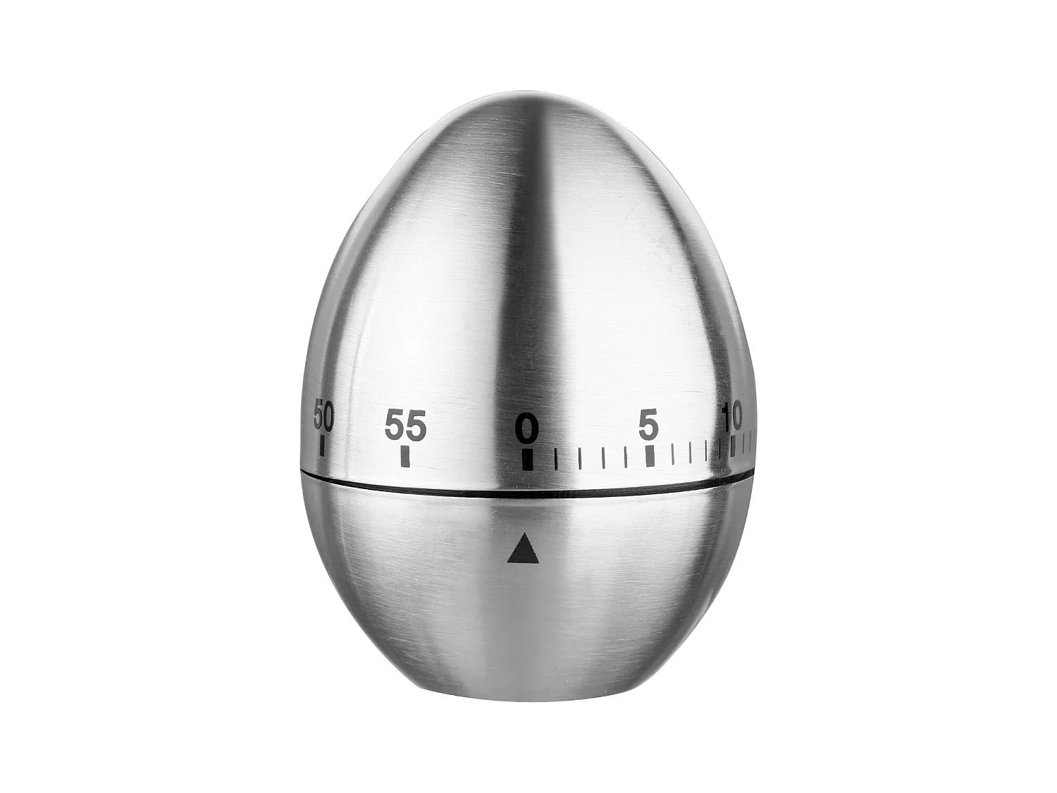 Minuteur Inox "Œuf" 8cm Argent