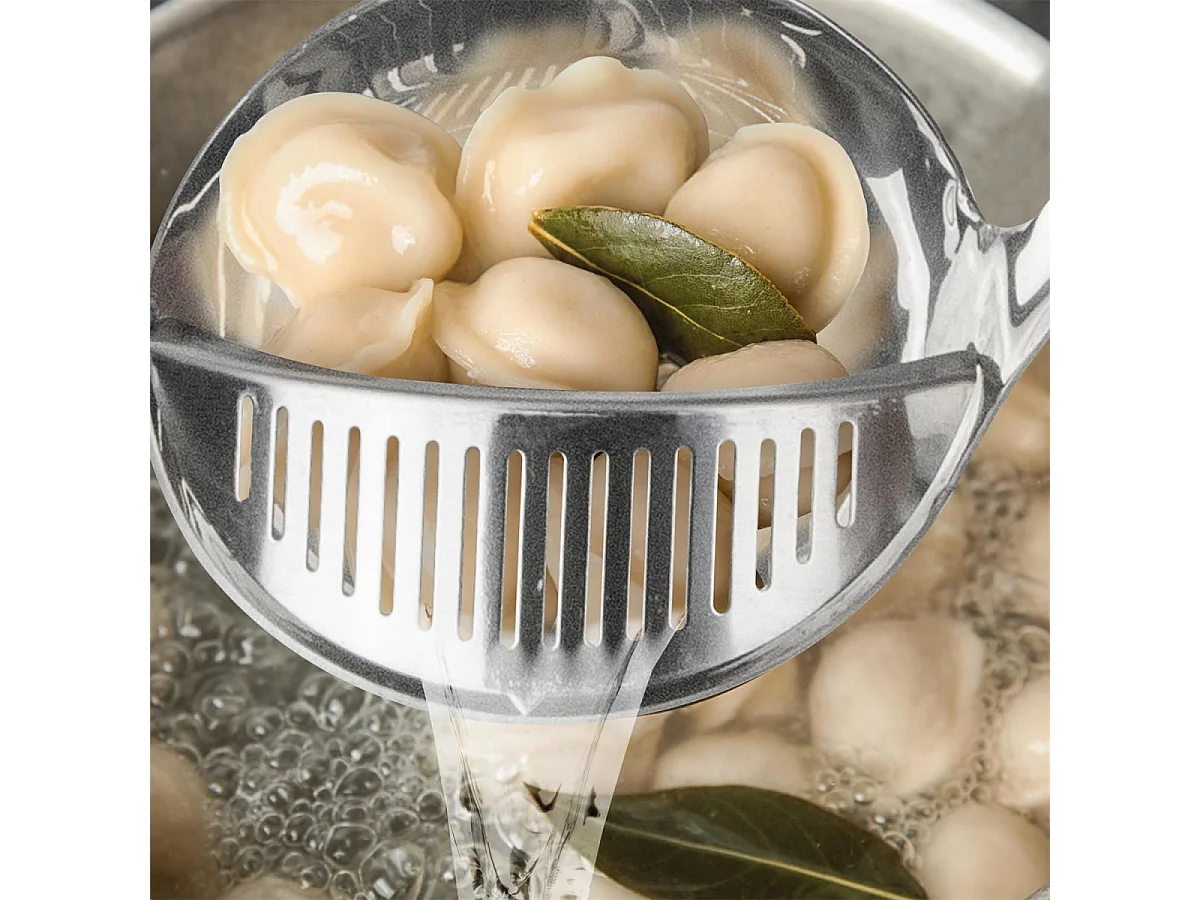 Louche avec Filtre "Soupes" 27cm Argent