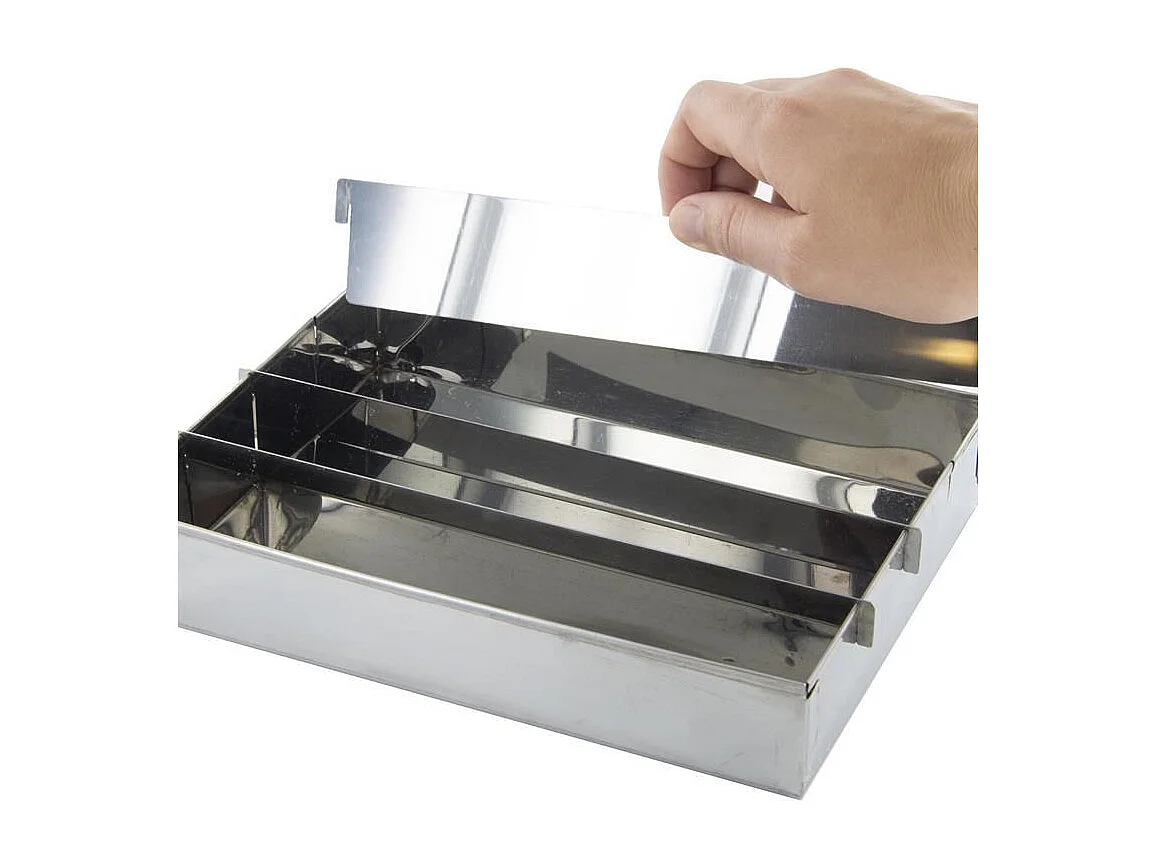 Moule à Gâteaux en Métal "Damier" 20cm Argent