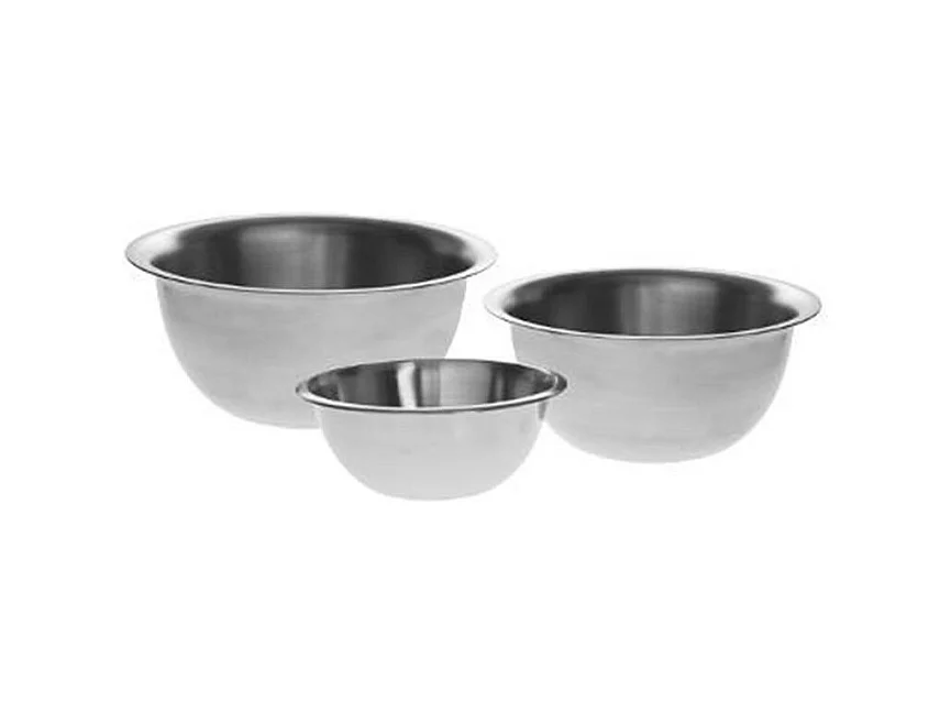 Lot de 3 Bols à Mixer Inox "Bowl" 26cm Argent