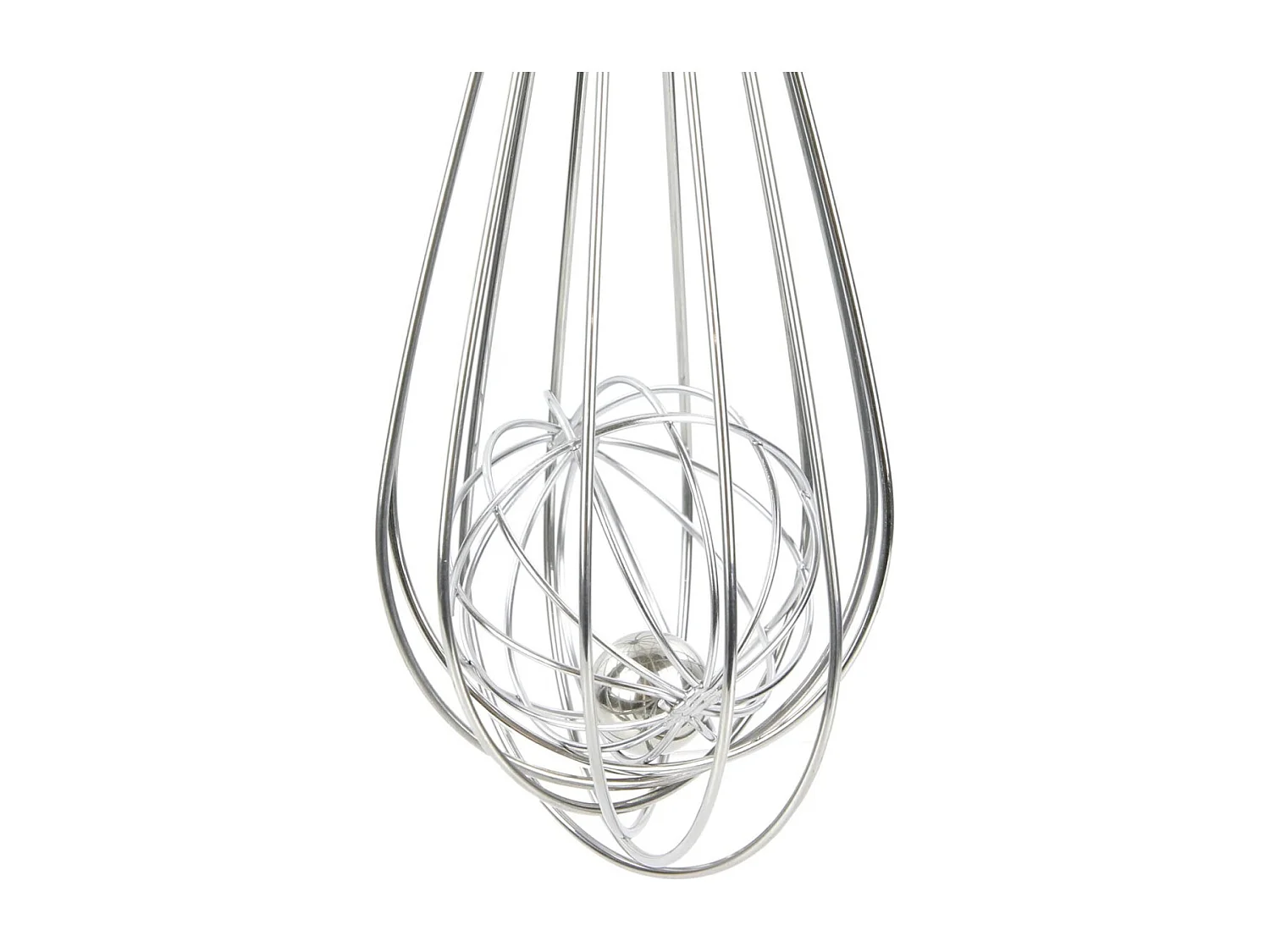 Fouet en Métal "Boule Anti-Grumeaux" 26cm Argent