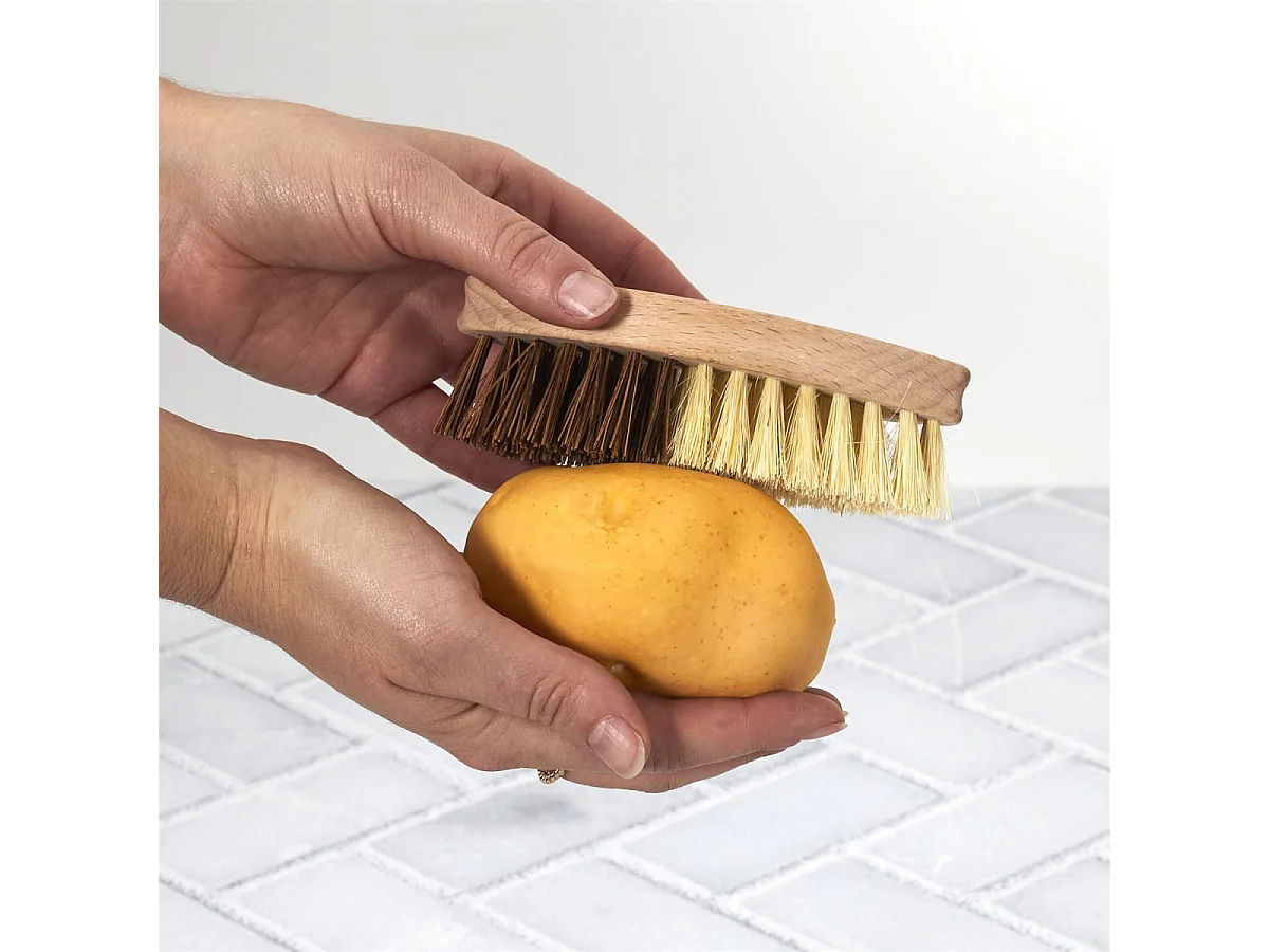 Brosse à Légumes en Bois "Cook" 11cm Marron