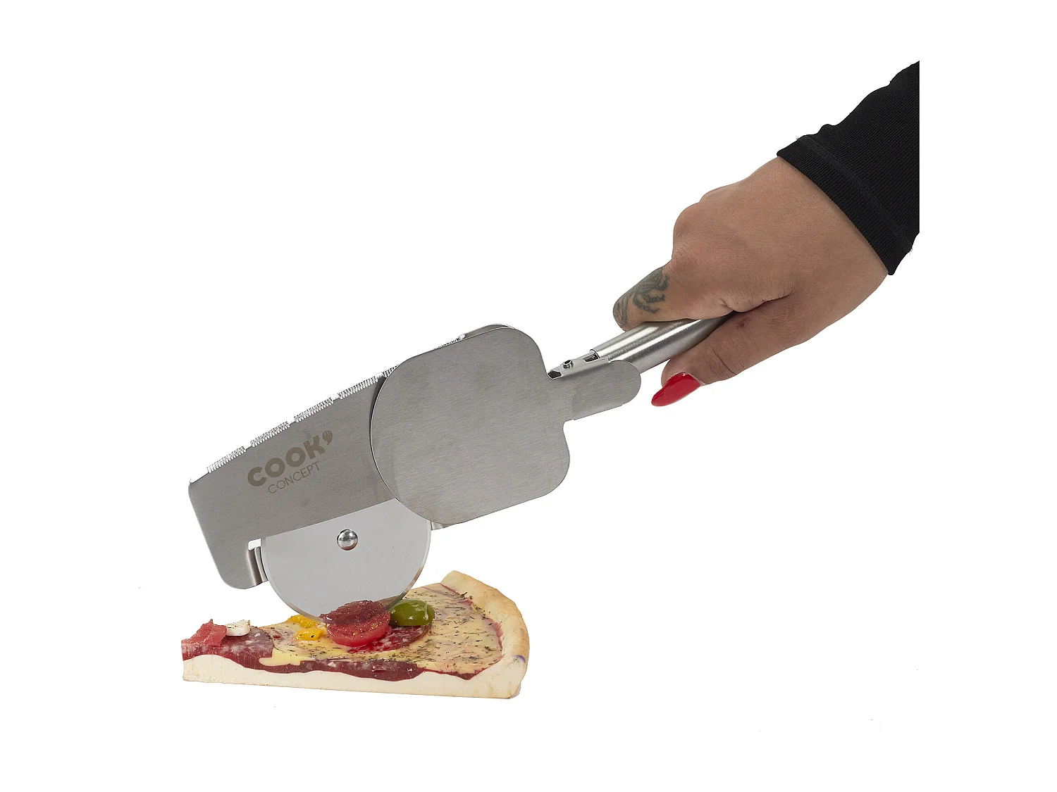 Coupe Pizza 4 En 1 Argent