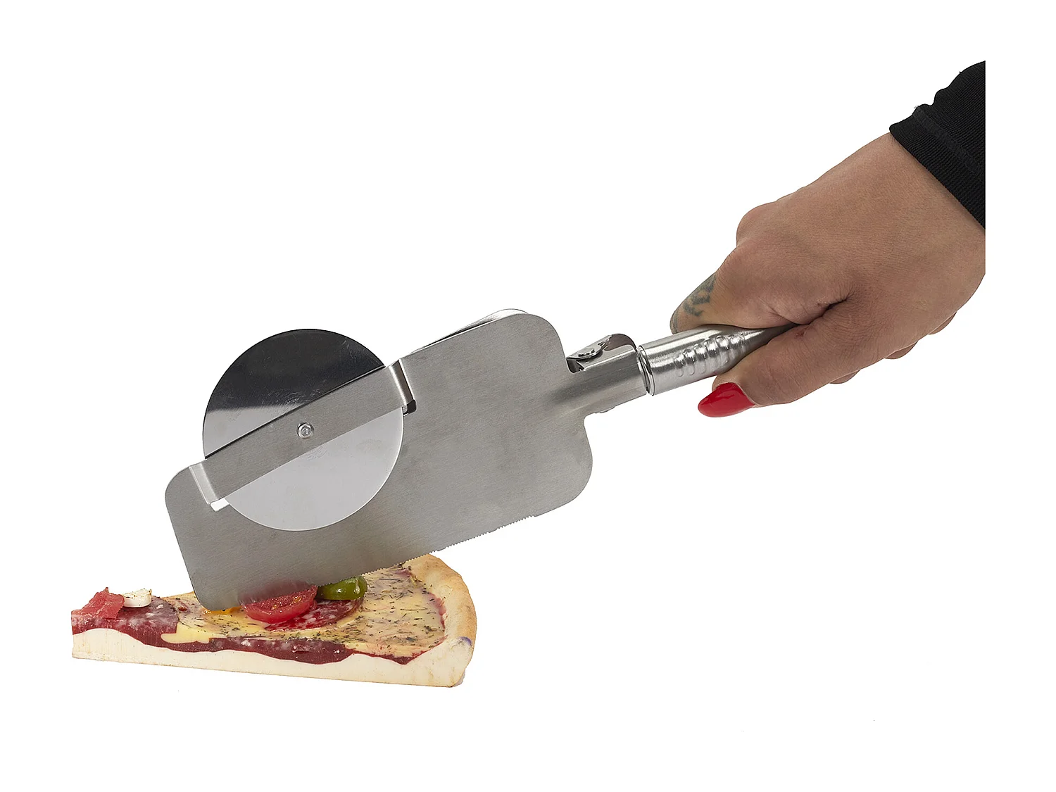 Coupe Pizza 4 En 1 Argent