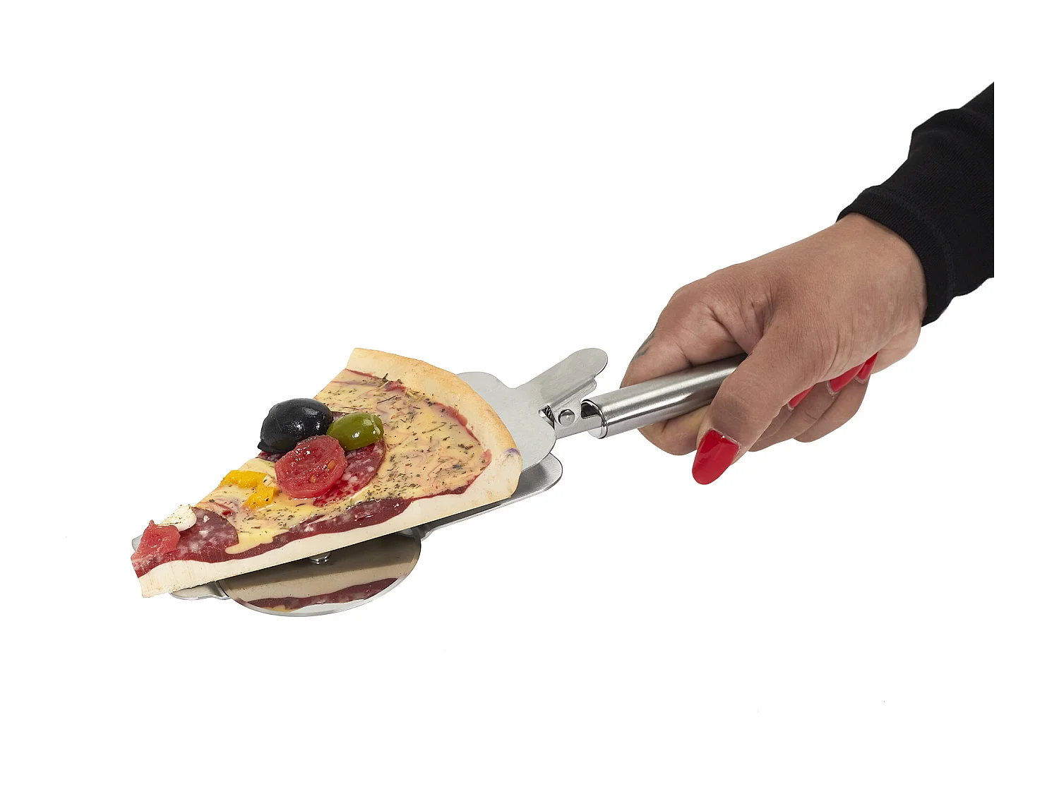 Coupe Pizza 4 En 1 Argent