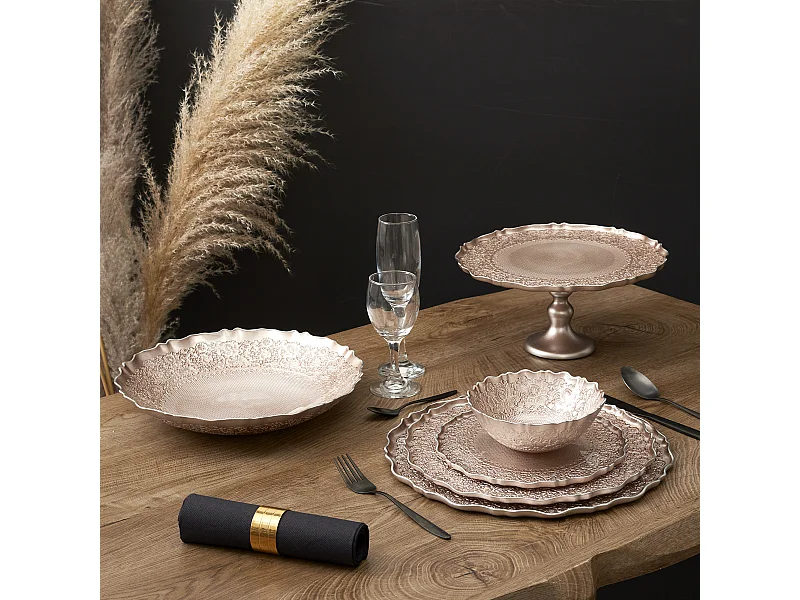 Rond De Serviette Dore X4 Or