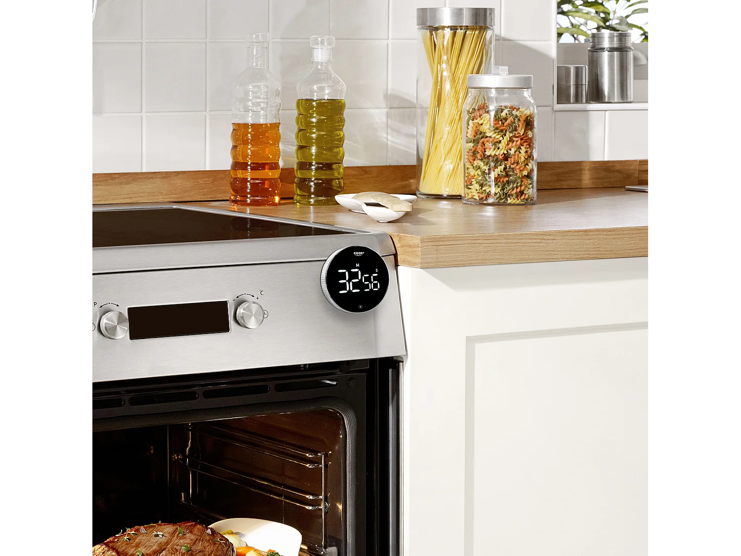 Minuteur Electronique Rotatif Noir